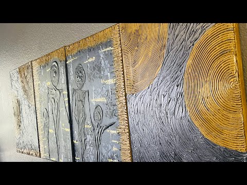 Textured Acrylic Abstract painting