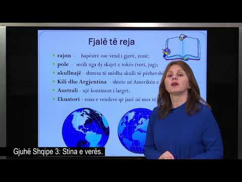 Gjuhë shqipe 3 - Stina e verës.