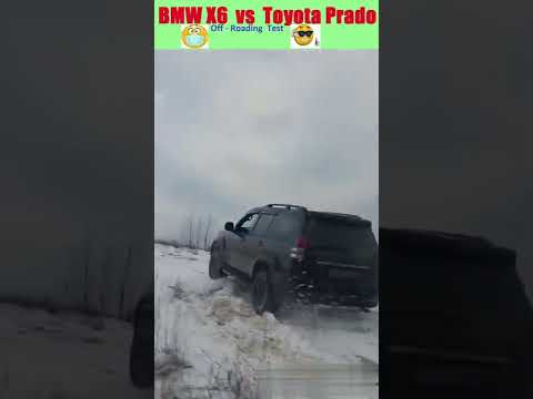 BMW X6 vs Toyota PRADO #shorts