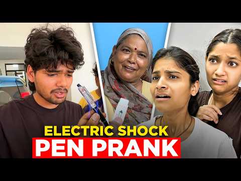 Electric shock⚡️ pen prank on family💀 | Prank Vlog
