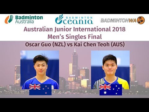 Australian Junior International 2018, Men's Singles Final