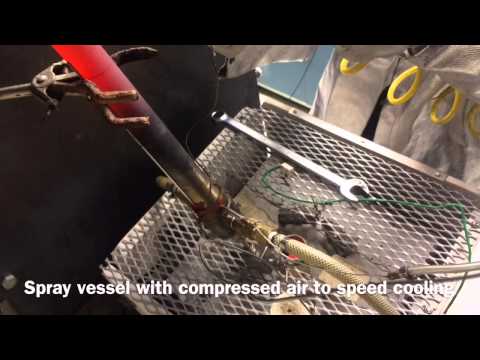 Quenching a TZM-type Pressure Vessel