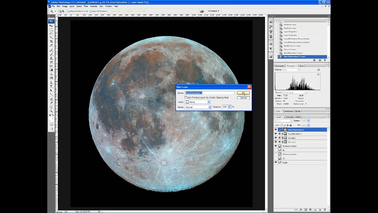 Moon Image Processing Tutorial: Part 3