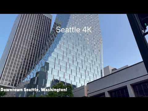 Downtown Seattle -4K, Washington !