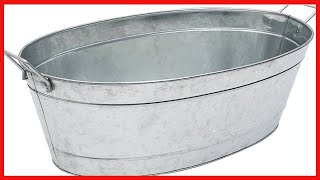 Great product -  Achla Designs C-55 Large Galvanized Steel Metal Oval tub