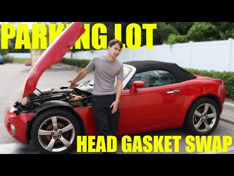 This Solstice Needed A Head Gasket, So I Replaced It In A Parking Lot