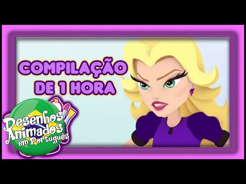 Capa de Glitter Model 💄Sorrir Mais💄 Desenhos Animados 💄Compilação de 1 Hora