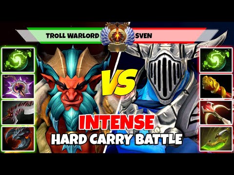 TROLL WARLORD (Carry) vs SVEN (Carry) - Epic Battle Of Immortal Rank Dota 2 Players - Z Dota 2