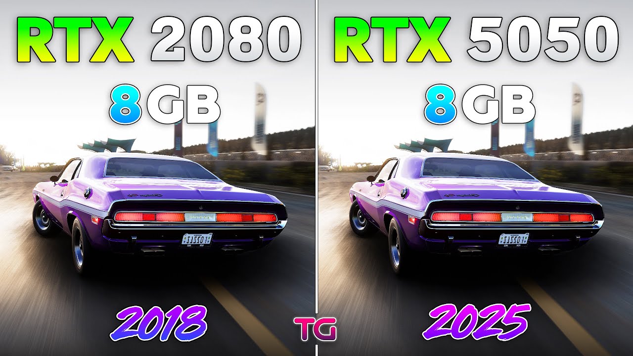 RTX 5050 vs RTX 2080 - 7 Years Difference