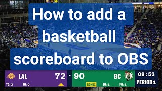 How to add a basketball scoreboard to OBS (2025 tutorial)