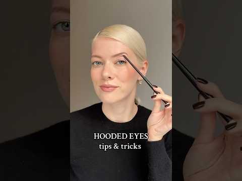Hooded eyes makeup. Easy tips #hoodedeyes #hoodedeyemakeup #hoodedeyesmakeup #eyeliners
