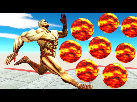 LAVA BALLS EPICALLY PUSH MONSTERS - Animal Revolt Battle Simulator