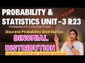 Binomial Distribution In Telugu Introduction Mean Variance Of Binomial JNTUGVPSR23 JNTUKP S