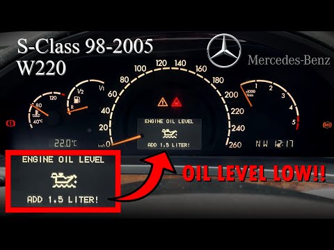 Mercedes S-Class S320 S400 S500 W220 (98-2005) | Oil Level Check!!