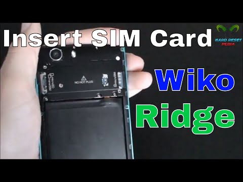 Wiko Ridge 4G Insert The SIM Card