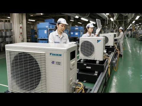How Air Conditioners Are Made in Factory | Inside Modern AC Manufacturing Plant