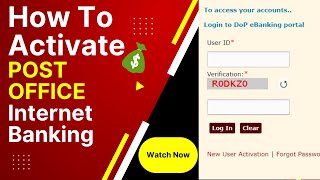 How To Activate internet banking in post office l post office net banking #postoffice #netbanking