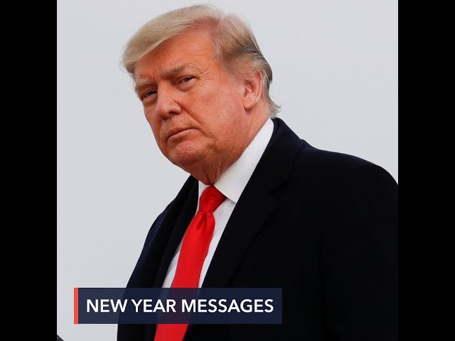 In dueling New Year messages, Trump reflects while Biden looks ahead