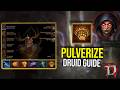 Diablo 4 KAPOW PULVERIZE DRUID Full Build Guide