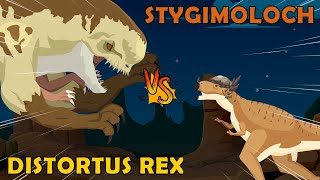 Distortus Rex vs Stygimoloch | Distortus Rex vs Dinosaurs Level Challenge [S1] | Dino Animation
