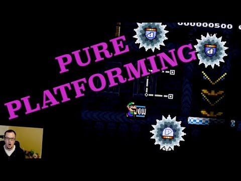 PURE PLATFORMING (#1) - Getting Athletic in the Sky After Midnight - SUPER MARIO MAKER 2