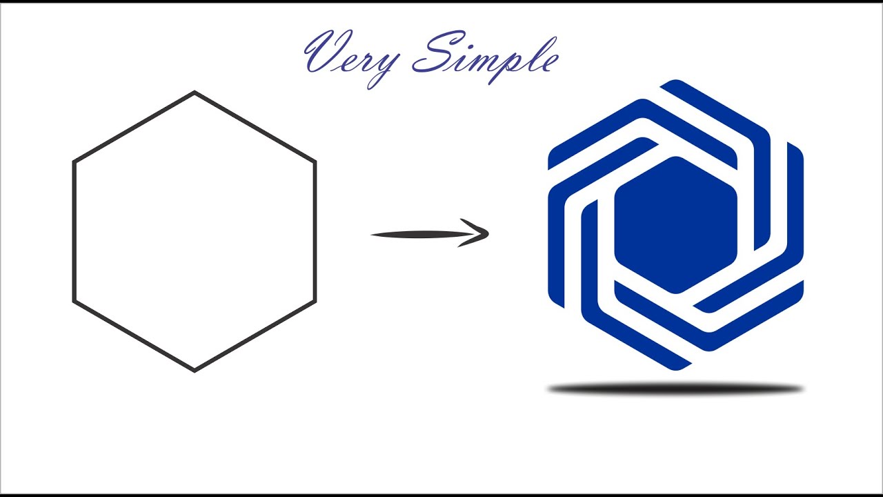 Simple Polygon Logo Design in Corel Draw | Tips and Tricks | Corel Draw Tutorial