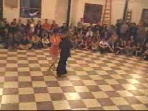  Evren Sayin  and  Maria Paz Giorgi  are  dancing  to  the  tango  "  Son Cosas Del Bandodeon  "