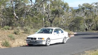 preview picture of video '1996 BMW E36 at Mount Gladstone Hill Climb, Cooma 29th March 2015'