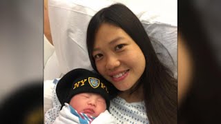 Widow of NYPD cop gives birth to their child years after his death