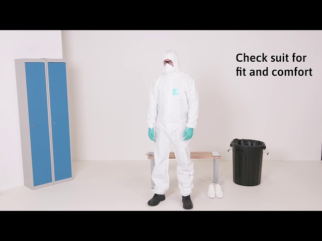 بدلة ​​واقية مضادة للكهرباء الساكنة ومرشحة للجسيما...