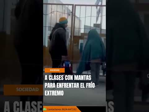 🥶🏫 A CLASES CON MANTAS PARA ENFRENTAR EL FRÍO EXTREMO