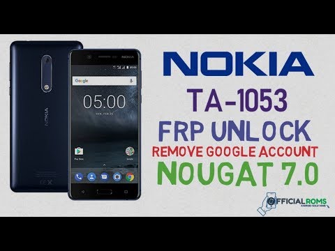 Nokia TA-1053 Nougat 7.0 frp unlock (Google account remove) working with sample step 2018