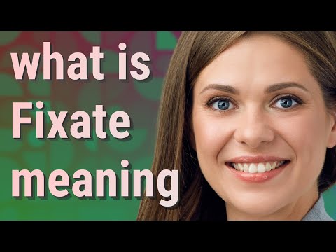 Fixate | meaning of Fixate