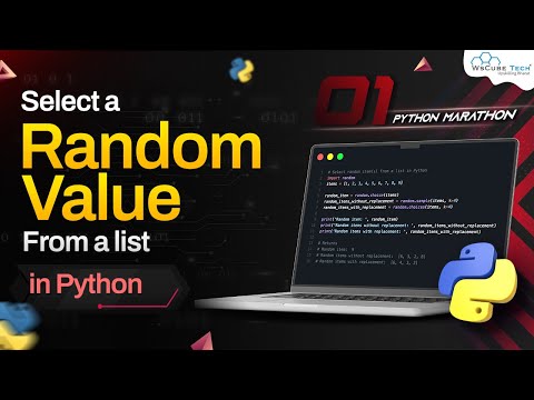 How to Select Random Value from a List in Python Python Programming Tutorial