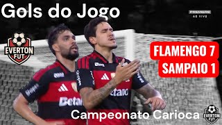 Gols: Flamengo 7x1 Volta Redonda - Campeonato Carioca 2026 (Premiere)
