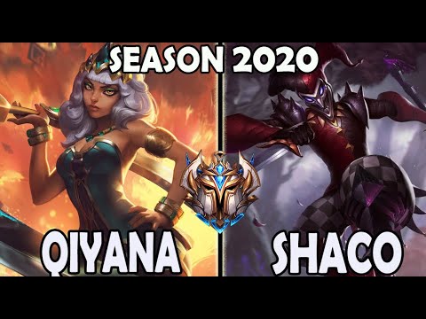 Qiyana vs Shaco JUNGLE Rank #11 Challenger NA