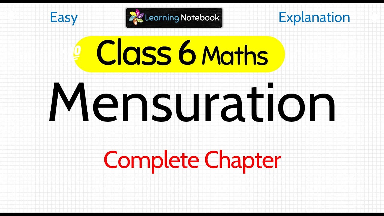Mensuration (Complete Chapter)