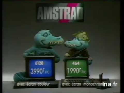 Amstrad CPC 6128 and 464 and TVTuner (80's French Advertisement)