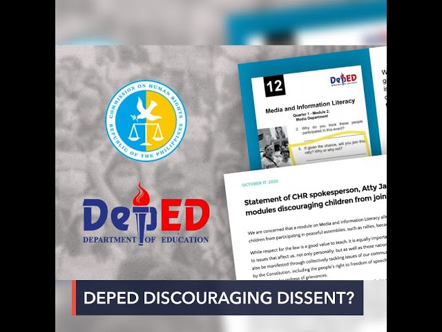 CHR calls out DepEd for module discouraging students to join protests