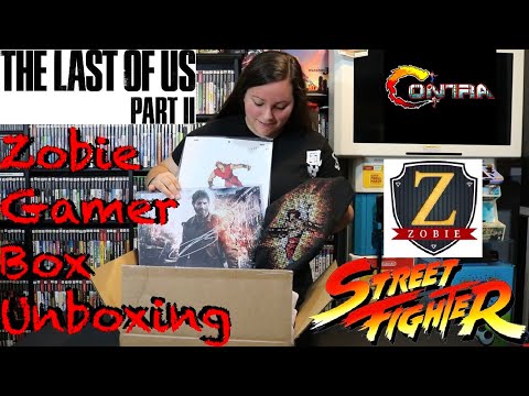 Zobie Productions - Mystery Zobie Gamer Box - Unboxing (Street Fighter, The Last of Us, Contra)
