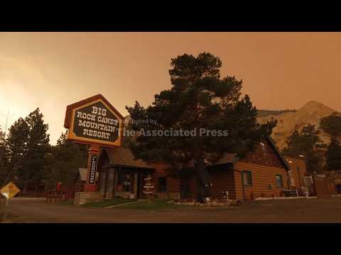 Wildfire burns through southern Utah pushed by strong winds also impeding firefighting efforts