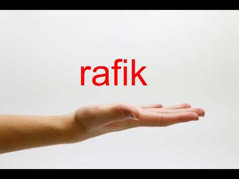 How to Pronounce rafik - American English