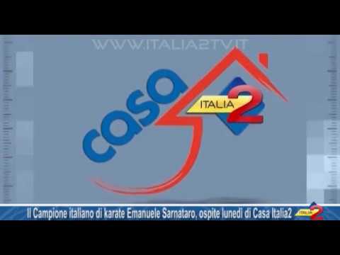 Il Campione italiano di karate Emanuele Sarnataro, ospite lunedi di Casa Italia2