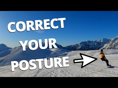滑雪技巧和技術--正確的滑雪姿勢 (Snowboarding Tips and Technique - Correct Snowboarding Posture)