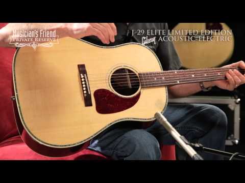 Gibson J-29 Elite Limited Edition Acoustic-Electric Guitar, demo'd by Don Ruffatto