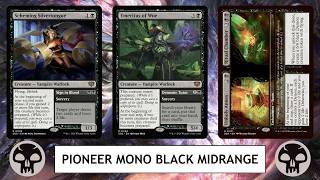 MTG Pioneer Mono Black Midrange - More Scheming, More Silver, More Tongue