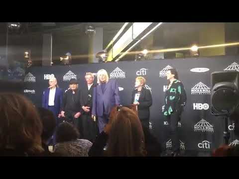 Yes Interviews: 4/7/17 - Rock and Roll Hall of Fame - Yes band members speak backstage at Rock Hall