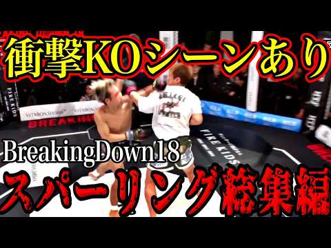 【衝撃KOあり】ブレイキングダウン18スパーリング総集編【朝倉未来/溝口勇児/ブレイクダウン】