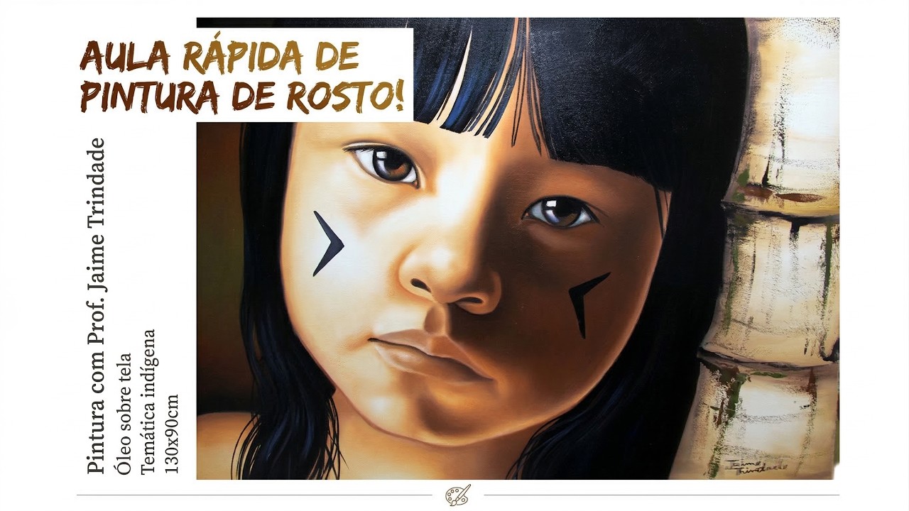 Pintura a Óleo: Retrato Indígena Passo a Passo