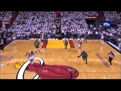 Brandon Bass dunks on Dwyane Wade - Game 7 2012
